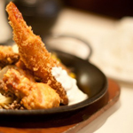 豪華3つのエビフライ盛り合わせ定食