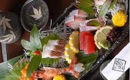 旬の前獲れお魚のお刺身の盛り合わせ